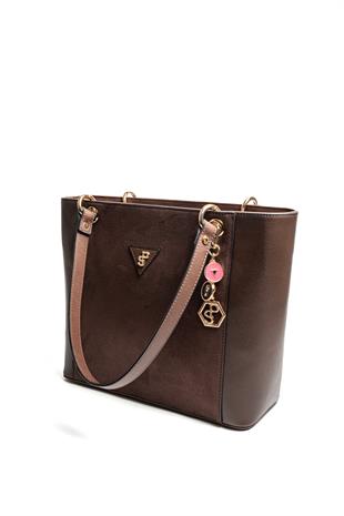 Silver & Polo SP1176 Kadın Omuz Çantası Süet Kahve-Kahve