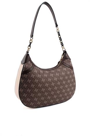 Silver & Polo Kahve - Ten SP1255 Kadın Omuz Çantası