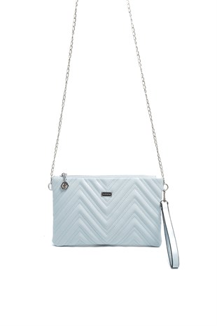 Silver & Polo SP1250 Kadın Portföy & Clutch Crash Mavi-Mavi