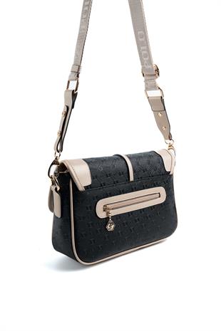 Silver & Polo Siyah - S.nut SP1182 Kadın Çapraz Çanta