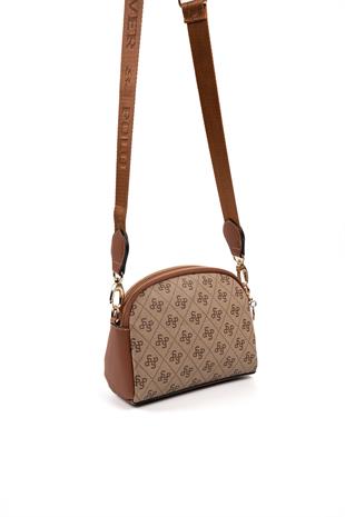Silver & Polo Koyu Bej  - Taba SP1144 Kadın Çapraz Çanta