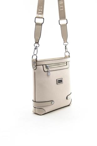 Silver & Polo SP1120 Kadın Çapraz Çanta Petek Bej-Bej