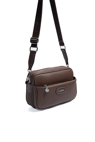 Silver & Polo SP1267 Kadın Çapraz Çanta Petek Kahve