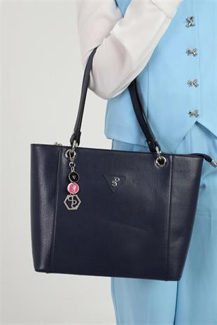 Silver Polo SP1176 Kadın Omuz Çantası Düz Lacivert-Lacivert