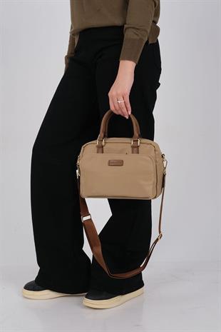 1217 Kadın El Çantası  Vizon-Camel