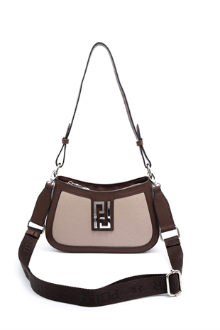 Silver & Polo SP1132 Kadın Çapraz Çanta Fashion A.Vizon-Kahve
