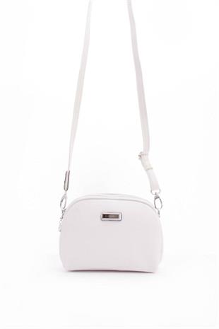 Silver & Polo SP765 Kadın Çapraz Çanta Petek Beyaz