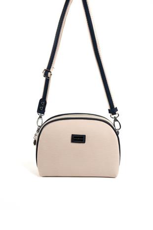 Silver & Polo SP765 Kadın Çapraz Çanta Petek Bej-Lacivert