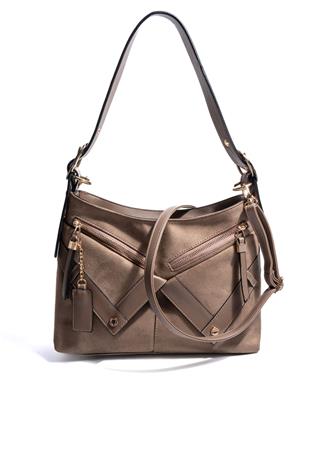 Silver & Polo SP1268 Kadın Omuz Çantası Süet Vizon-Vizon