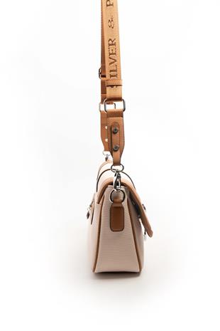 Silver & Polo Bej - A.Taba SP1182 Kadın Çapraz Çanta