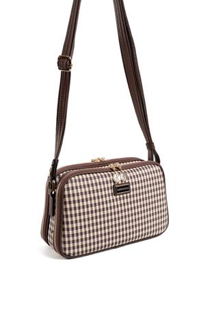 Silver & Polo Kahve Sarı - Kahve SP899 Kadın Çapraz Çanta