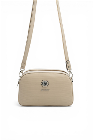 Silver & Polo SP745 Kadın Çapraz Çanta Petek Kum Beji-Kum Beji