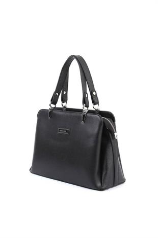 Silver & Polo SP972 Kadın El Çantası Düz Siyah