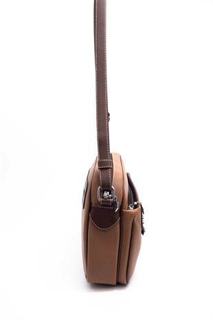 Silver & Polo SP753 Kadın Çapraz Çanta Petek Karamel-Kahve
