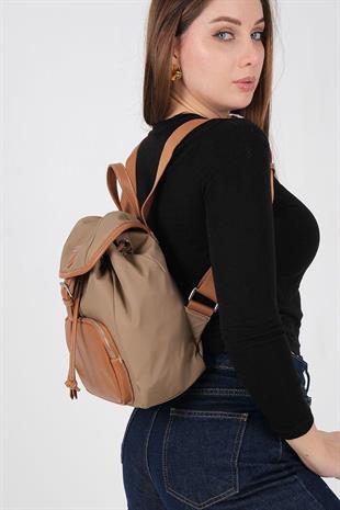 Silver & Polo SP1231 Kadın Sırt Çantası  Vizon-Taba