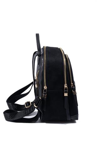 Silver & Polo SP1265 Kadın Sırt Çantası Süet Siyah