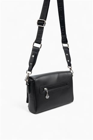 Silver & Polo SP1257 Kadın Çapraz Çanta Düz Siyah