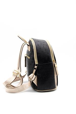 Silver & Polo SP901 Kadın Sırt Çantası Logolu Siyah-S.Nut