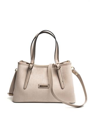 Silver & Polo SP1252 Kadın El Çantası Süet Bej-Kum