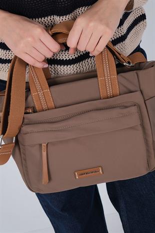 1230 Kadın El Çantası  Kahve-Taba