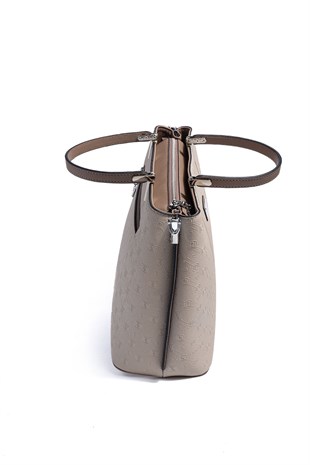 Silver Polo Bej - Latte Fashion Kadın El Çantası SP924
