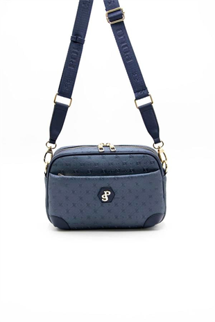 Silver & Polo SP1094 Kadın Çapraz Çanta Logolu Lacivert-Lacivert