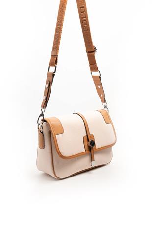 Silver & Polo Bej - A.Taba SP1182 Kadın Çapraz Çanta