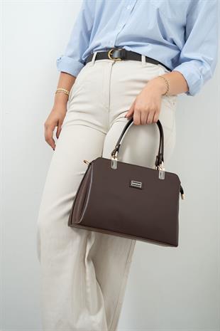 Silver & Polo Kahve SP972 Kadın El Çantası