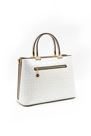 Silver & Polo SP924 Kadın El Çantası Logolu Sedef-S.Nut