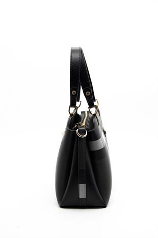 Silver & Polo SP972 Kadın El Çantası Ekose Siyah