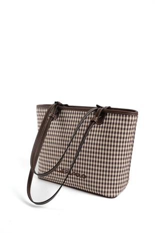 Silver & Polo Kahve Sarı - Kahve SP1204 Kadın Omuz Çantası