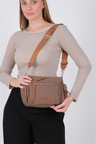 Silver & Polo SP1229 Kadın Çapraz Çanta  Kahve-Taba