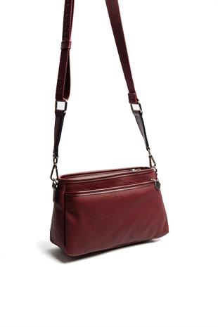 Silver & Polo SP1184 Kadın Çapraz Çanta Petek Bordo-Bordo