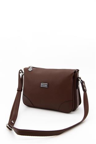 Silver & Polo SP784 Kadın Çapraz Çanta Petek Kahve