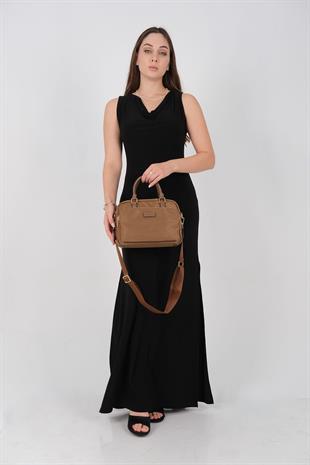 1217 Kadın El Çantası  Tütün-Kahve