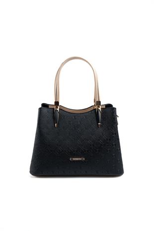 Silver & Polo Siyah - S.nut SP1205 Kadın El Çantası