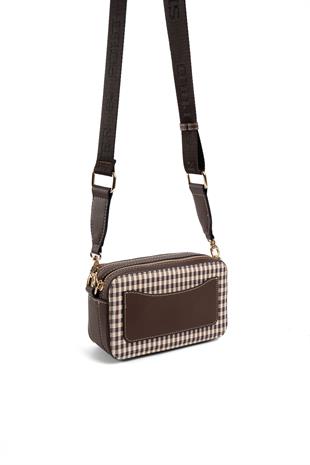 Silver & Polo Kahve Sarı - Kahve SP1078 Kadın Çapraz Çanta