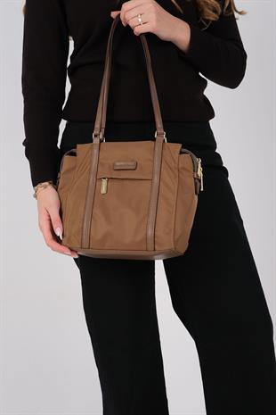1215 Kadın Omuz Çantası  Tütün-Kahve
