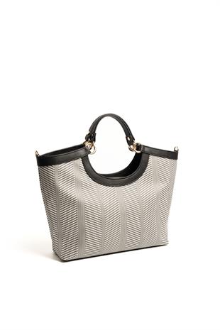 Silver & Polo Siyah Beyaz - Siyah SP1189 Kadın El Çantası
