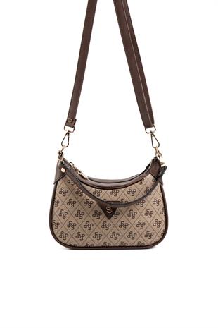 Silver & Polo Koyu Bej - Kahve SP1180 Kadın Omuz Çantası