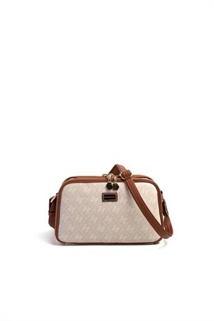 Silver & Polo SP899 Kadın Çapraz Çanta Monogram Taş-Taba