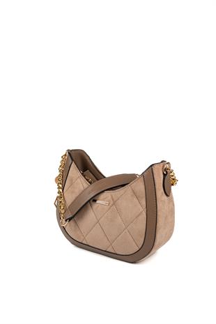 Silver & Polo SP1168 Kadın Omuz Çantası Süet Vizon-Vizon