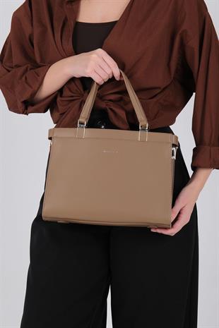 Silver & Polo SP1237 Kadın El Çantası  Vizon