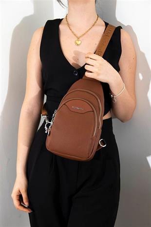 Silver & Polo SP959 Kadın Vücut Çantası Petek Taba