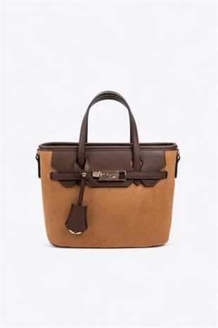 Silver & Polo SP1185 Kadın El Çantası Taba-Kahve
