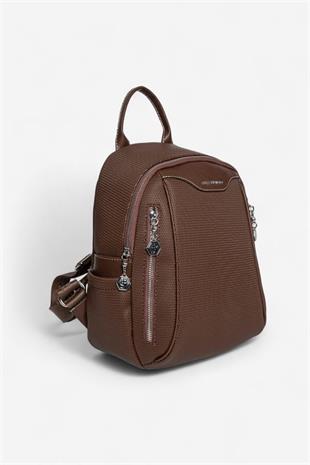 Silver & Polo SP906 Kadın Sırt Çantası Petek Kahve
