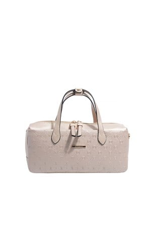 Silver & Polo SP1276 Kadın El Çantası Logolu Nut-S.Nut