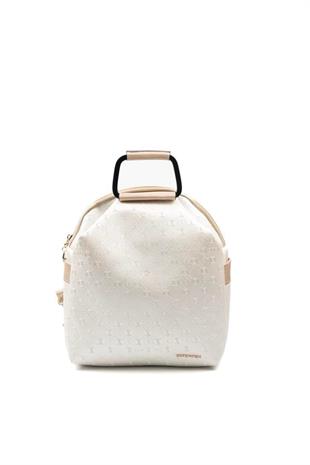 Silver & Polo SP771 Kadın Sırt Çantası Logolu Sedef-S.Nut