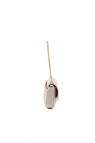 Silver Polo SP1171 Kadın Omuz Çantası Logolu Bej-S.Bej
