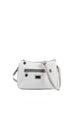 Silver & Polo Beyaz - A.gri SP818 Kadın Çanta Modelleri>Çapraz Çanta